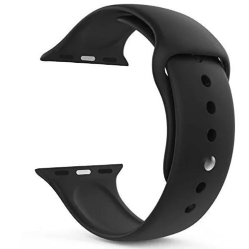 Replacement Silicone Strap For iWatch - Black - 42-44mm