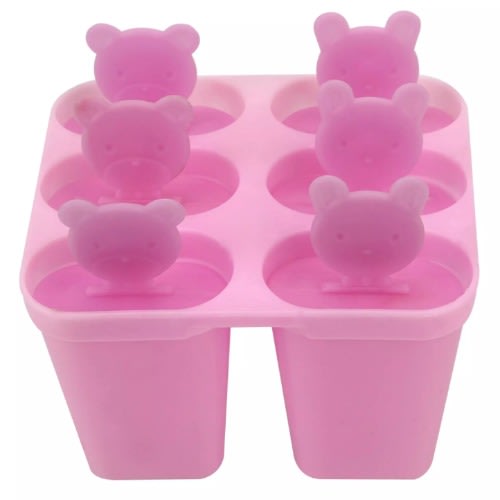 6 Grid Popsicle Maker - Ice Cream Tools - Pink