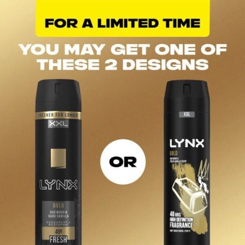 Body Spray Deodorant For Men - Gold - 250ml