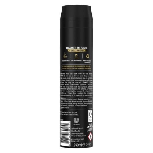 Body Spray Deodorant For Men - Gold - 250ml