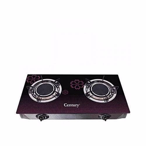 Thick Table Top Glass Gas Cooker With 2 Burners