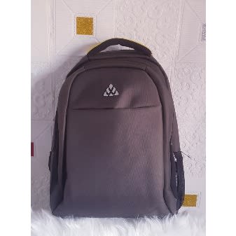 School And Laptop Backpack - Brown
