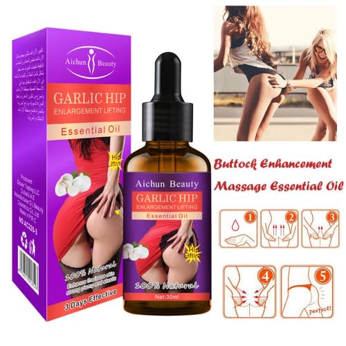 Aichun Beauty Garlic Hip Enlargement + Papaya Breast Enlarging Oil - 30ml