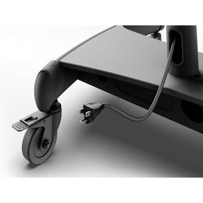 32-65]'' Trolley TV Stand With Double Layer