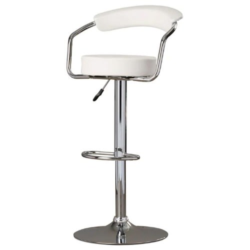 Adjustable Height Bar Stool - 01 - White