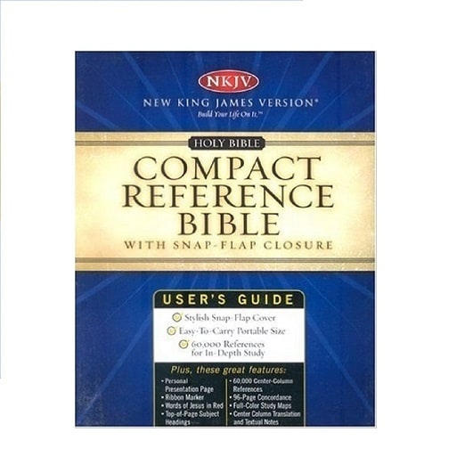 NKJV Compact Reference Bible - Snap Flap