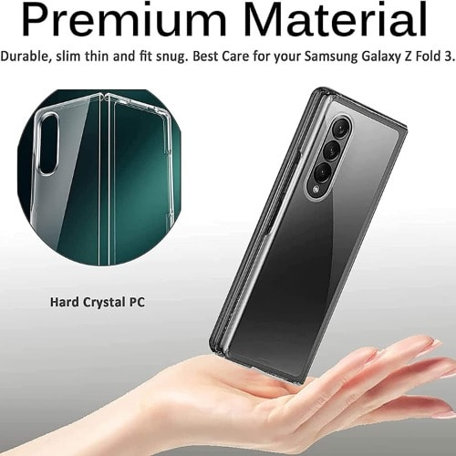 Crystal Clear Shockproof Slim Fit Bumper Case For Samsung Galaxy Z Fold 4