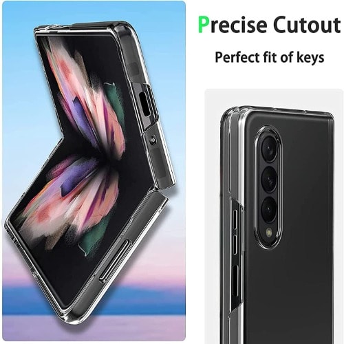 Crystal Clear Shockproof Slim Fit Bumper Case For Samsung Galaxy Z Fold 4