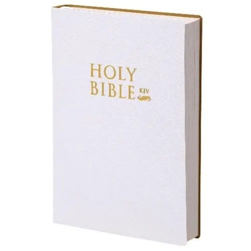 Holy Bible - King James Version With White Cover