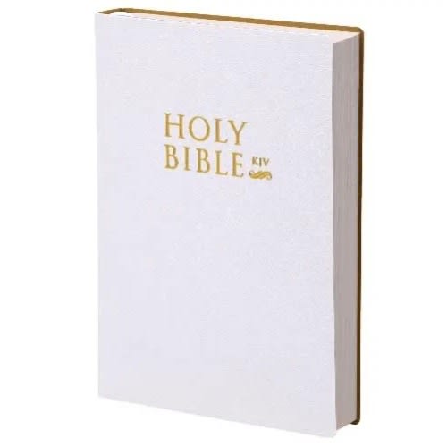 Holy Bible - King James Version With White Cover