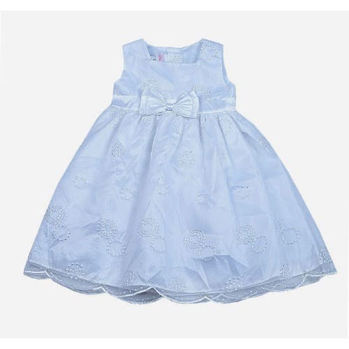 Baptism/Graduation Embroidery Ball Gown - White