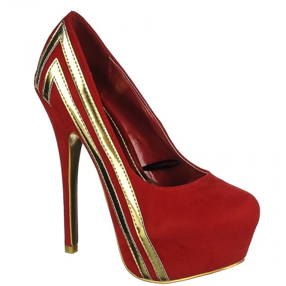 Women's #128 Stiletto - Red & Gold