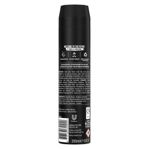Black Body Spray Deodorant 250ml