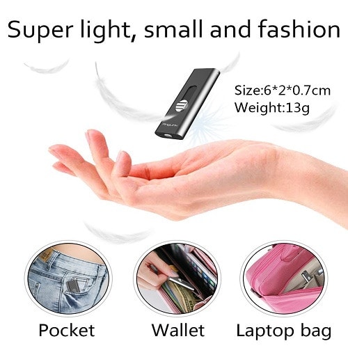 Digital Voice Activated USB Sound Recorder with 2 USB Ports & Microphone