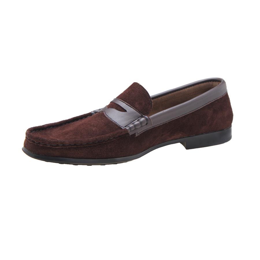 Suede Loafers - Brown
