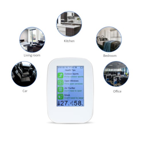Digital Indoor/outdoor Pm2.5/hcho/tvoc Tester Co2 Meter