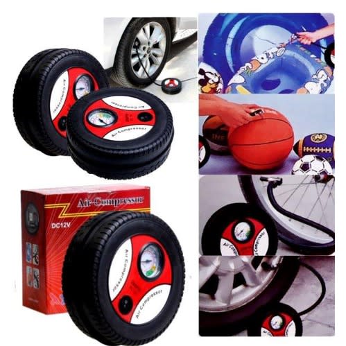 Portable Auto Car Pump Tyre Inflator And Air Compressor