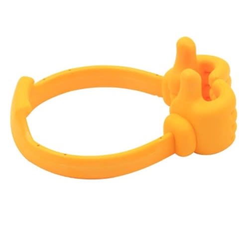 Adjustable Thumb Up Mobile Phone /tablet Stand Holder -yellow