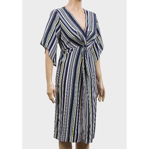 Ladies Multi Stripe Midi Dress