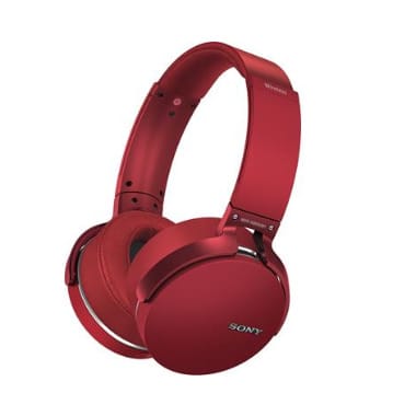 Headphone With Memory Card Slot - Red