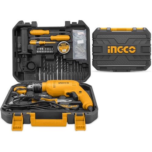 Ingco Tools Set With 13mm Electric Drilling Machine - 115Pieces