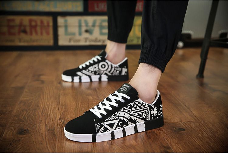 Summer Skate Shoes Trendy Men's Casual All-match Canvas Trendy Shoes