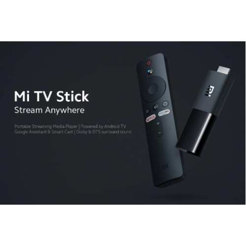 Mi Tv Stick -Quad Core- 1GB RAM- 8GB ROM -5G -Wifi -Bluetooth 4.2 Android 9.0 1080p@60fps