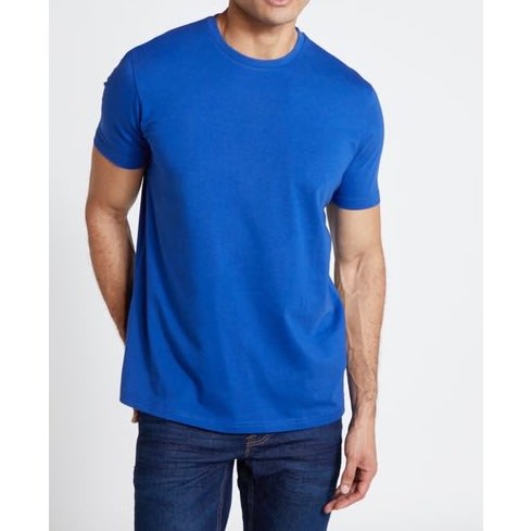 Regular Fit Crew Neck T-shirt- Blue