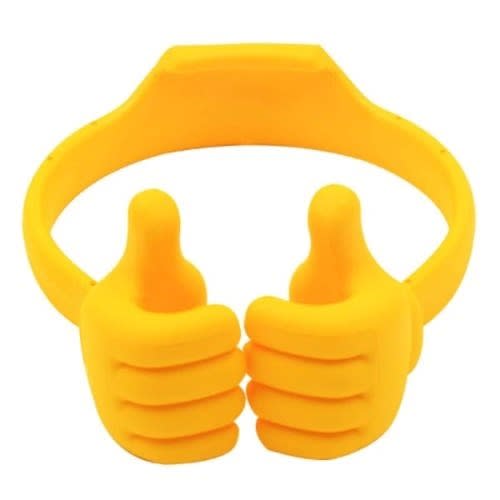 Thumb Up Mobile Phone Stand Holder - Yellow
