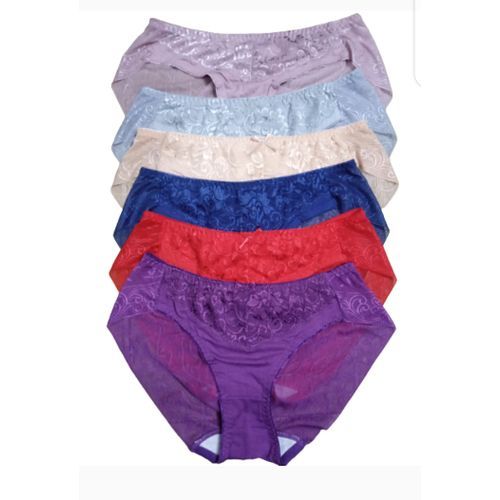Sexy Ladies Seamless Lace Panties(full Pant) 6pcs