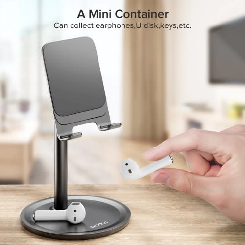 Adjustable Mobile Phone Holder -Black