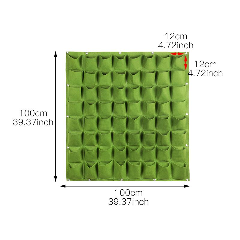 Wall Hanging Planting Bags Vertical Grow Wall-mounted Planters Flower Bag Pots Vegetables Plant Garden Outdoor Indoor Hangers