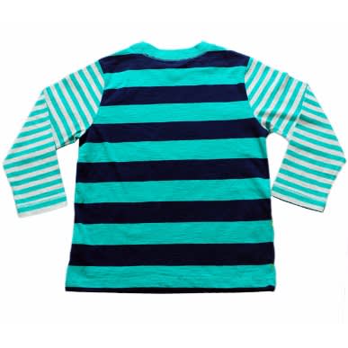 Deer Long Sleeve T-Shirt - Blue and Green