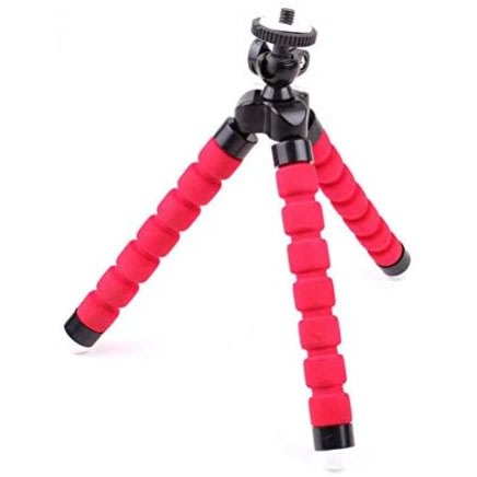 Flexible Octopus Phone Holder Tripods - Red