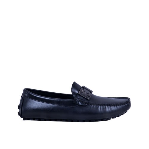 Stylish Piece Detailed Italian Leather Loafers- Msh-3711
