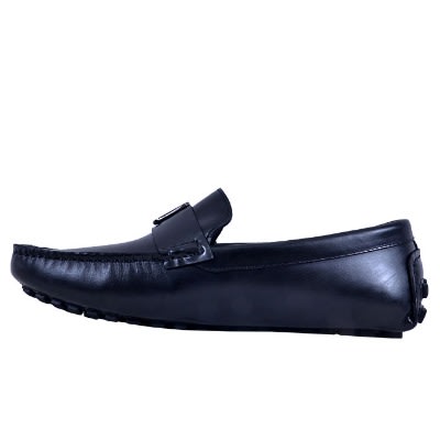 Stylish Piece Detailed Italian Leather Loafers- Msh-3711