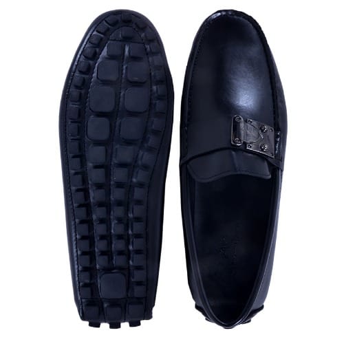 Stylish Piece Detailed Italian Leather Loafers- Msh-3711