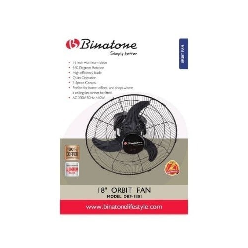 18" Cool Breeze Orbit Fan Obf-1801
