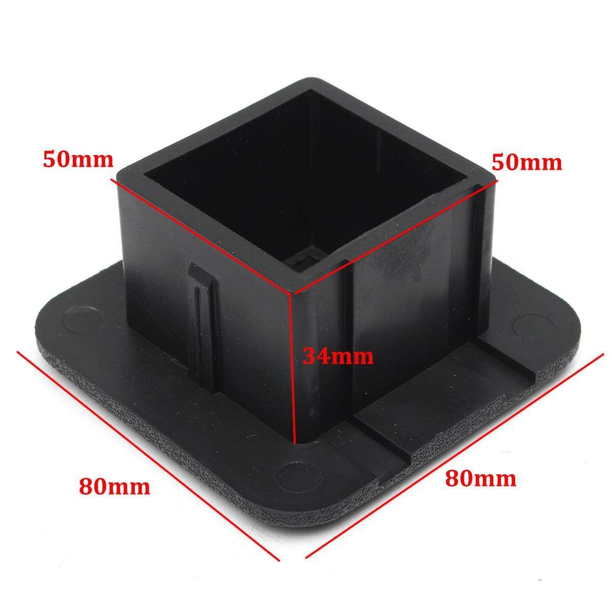 1 Pcs 2inch Hitch Receiver Cover Tralier Hauling Towing Cover Black Rubber Square