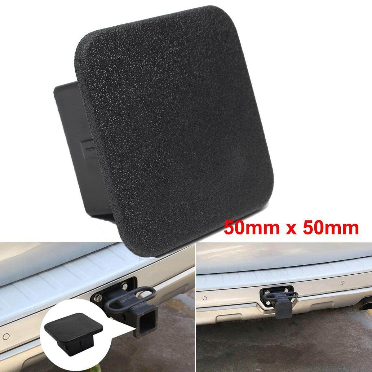 1 Pcs 2inch Hitch Receiver Cover Tralier Hauling Towing Cover Black Rubber Square