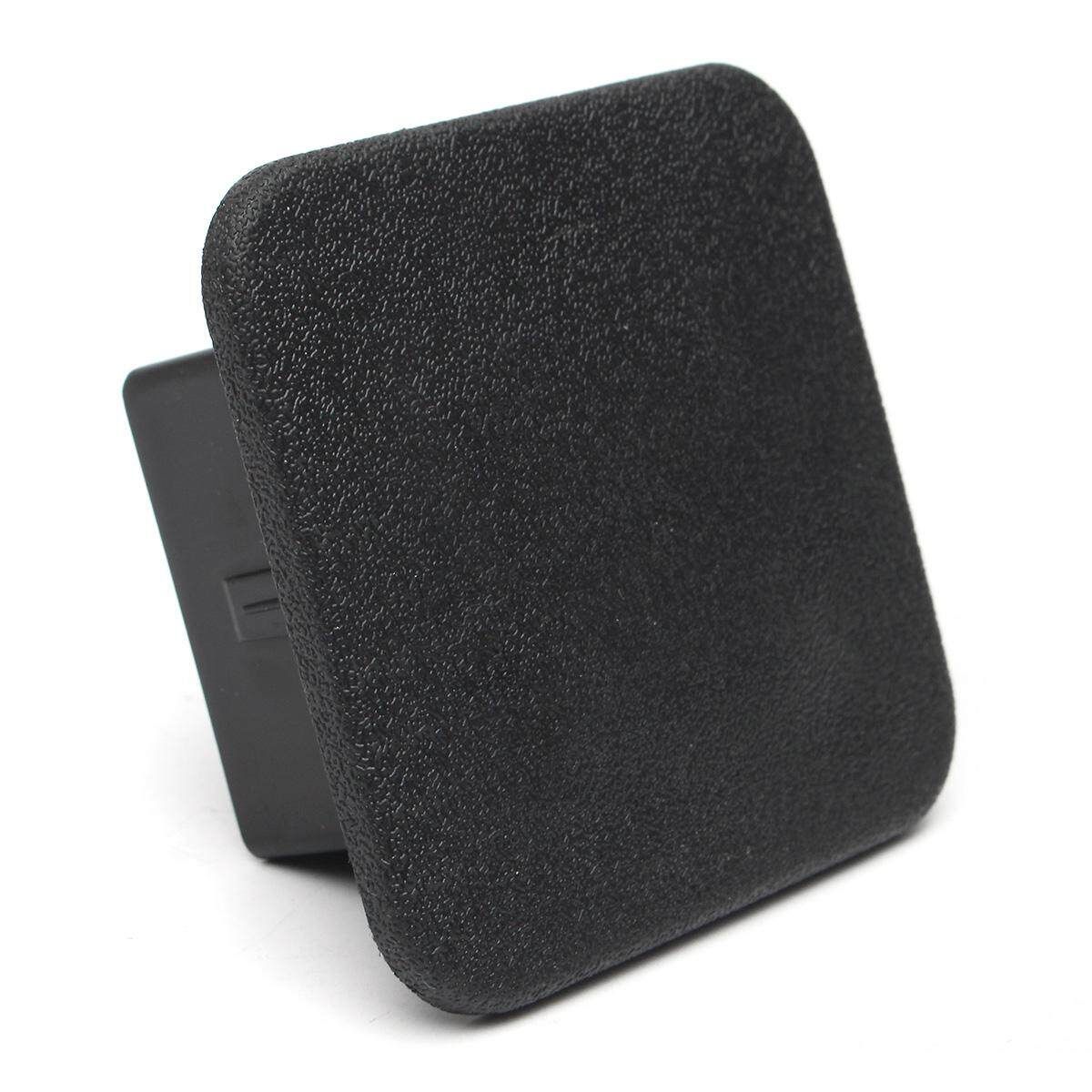 1 Pcs 2inch Hitch Receiver Cover Tralier Hauling Towing Cover Black Rubber Square