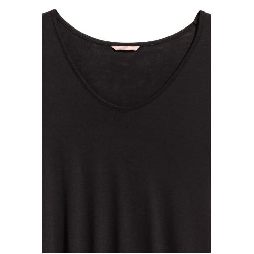 Plus Size Jersey Top- Black