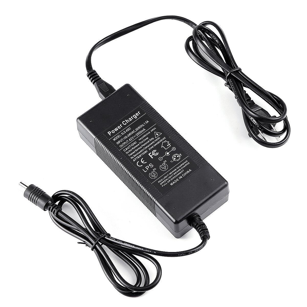 42V 2A Electric Bike Scooter Li- Charger Bicycle Balance Car Charging US Plug