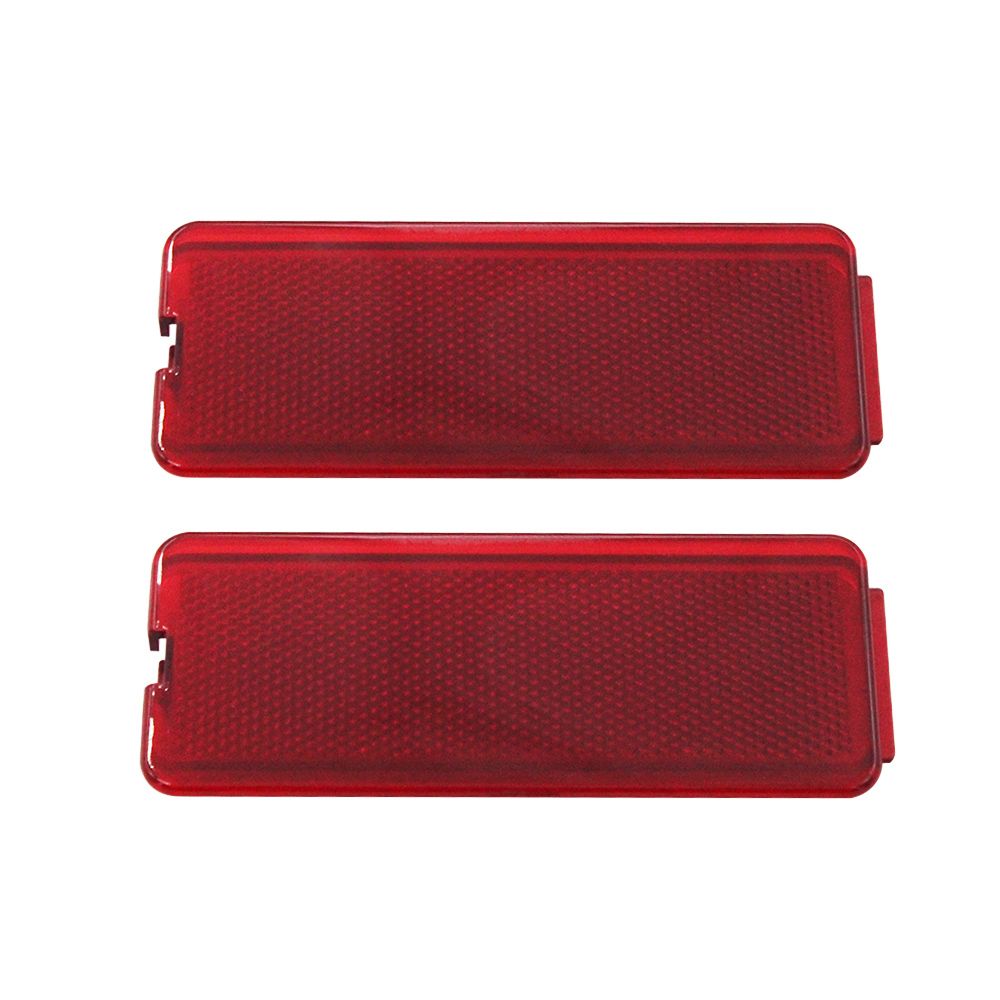 2 Pcs Door Reflector Light Lens Front/Rear Fit For Ford F250