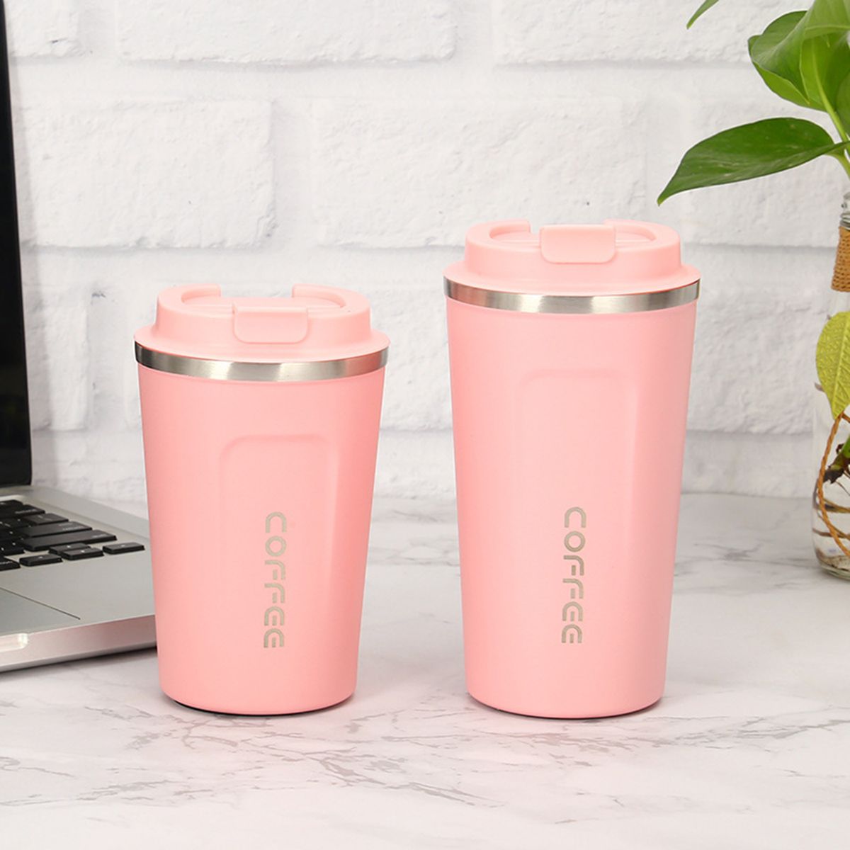 380ml Vacuum Insulated Coffee Cup Portable Stainless Steel