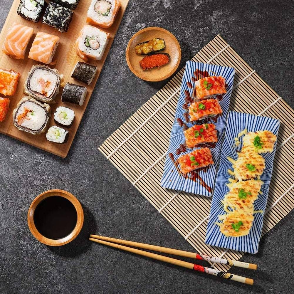 11 Pack Sushi Making Kit Bamboo Include Rolling Mats