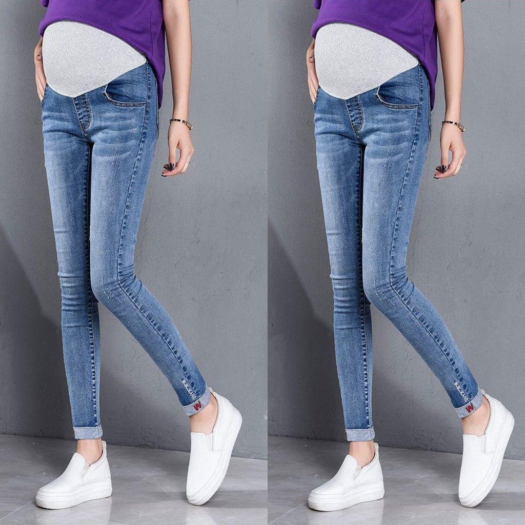 Pregnant Women Ripped Jeans Maternity Pants Trousers Maternity Pants Trousers