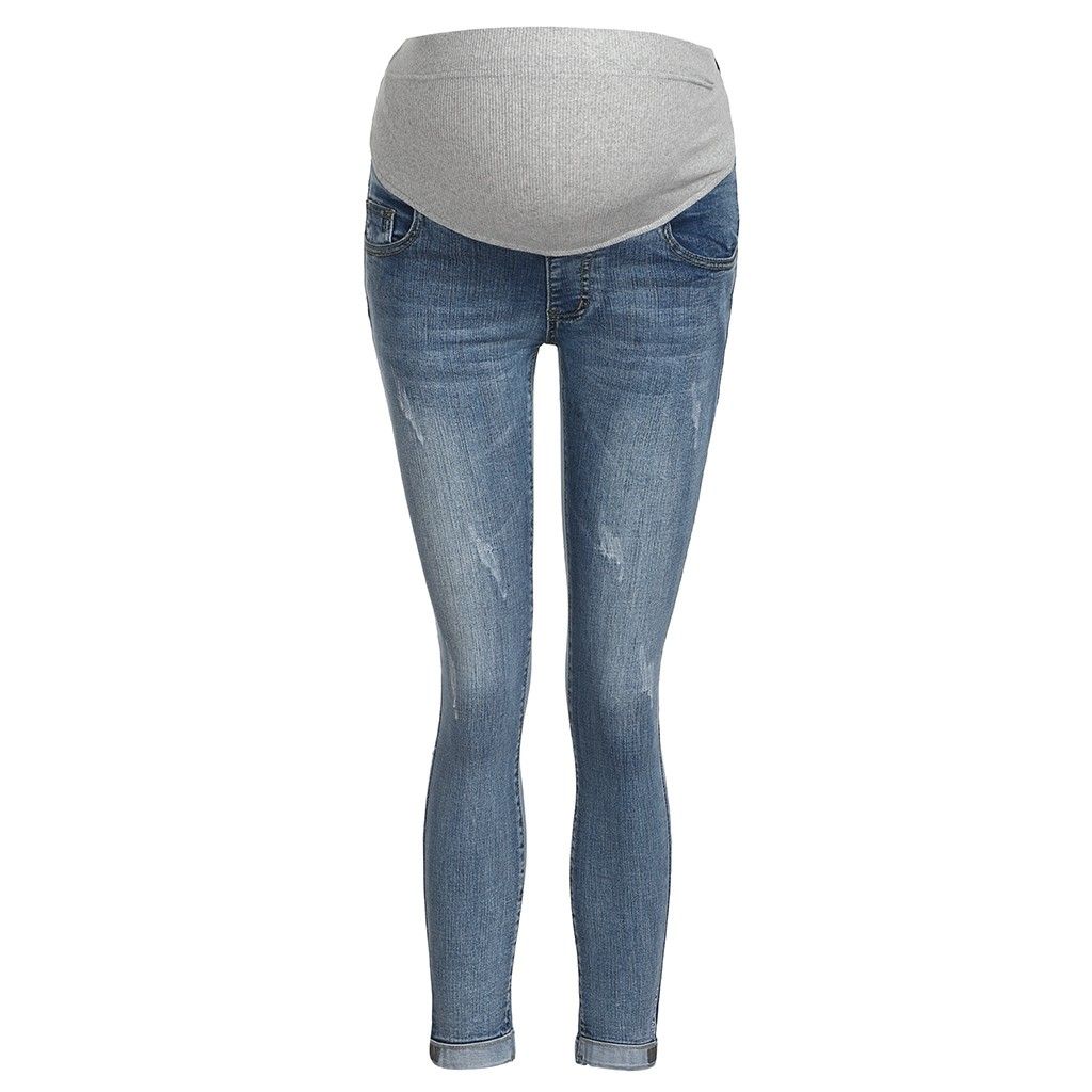 Pregnant Women Ripped Jeans Maternity Pants Trousers Maternity Pants Trousers