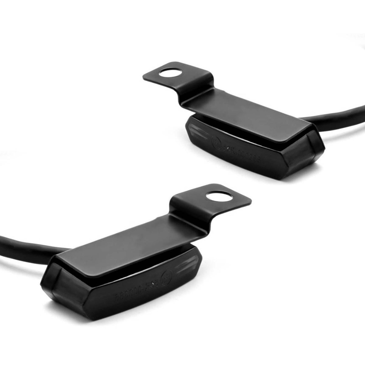 Universal Pair LED Turn Signals, Flowing Handlebar Brake Clutch Marker Light Motorcycle Mini Blinkers