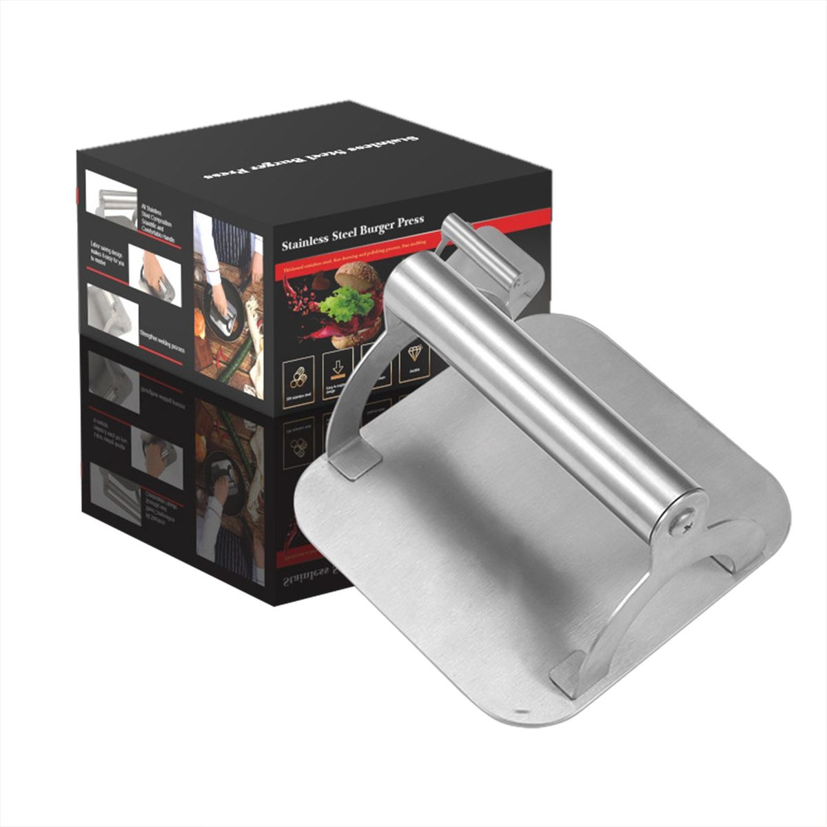 Non-stick Burger Press With Ergonomic Handle Food-grade